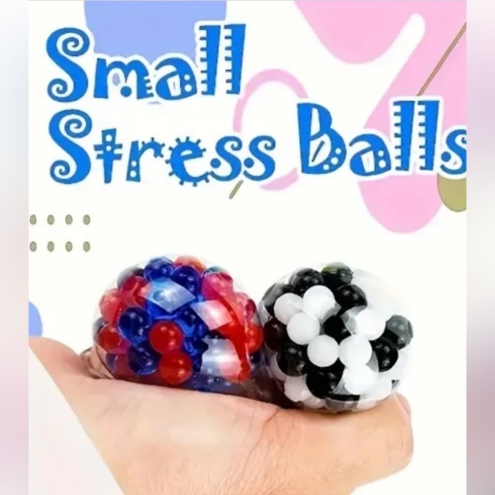3 Piece Mini Stress Ball Bundle Sensory Fidget Toys Party Favor Squishy Balls
